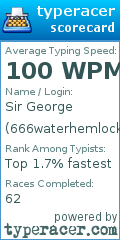 Scorecard for user 666waterhemlock998w3