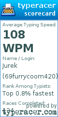 Scorecard for user 69furrycoom420