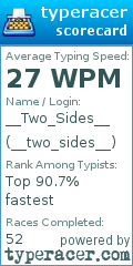 Scorecard for user __two_sides__