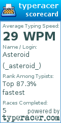 Scorecard for user _asteroid_