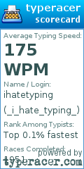 Scorecard for user _i_hate_typing_