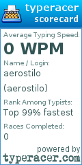 Scorecard for user aerostilo