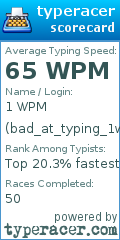 Scorecard for user bad_at_typing_1wpm
