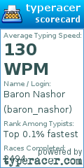 Scorecard for user baron_nashor