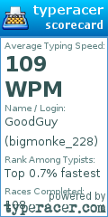 Scorecard for user bigmonke_228