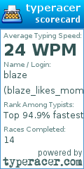 Scorecard for user blaze_likes_mommy_milk