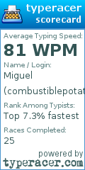 Scorecard for user combustiblepotato