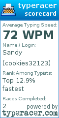 Scorecard for user cookies32123