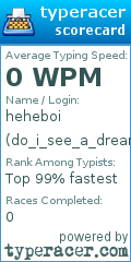 Scorecard for user do_i_see_a_dreamer