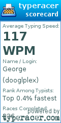 Scorecard for user dooglplex