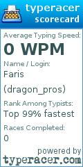 Scorecard for user dragon_pros