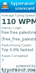 Scorecard for user free_free_palestine