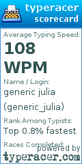 Scorecard for user generic_julia