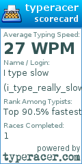Scorecard for user i_type_really_slow