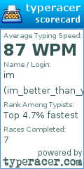 Scorecard for user im_better_than_you_nocap
