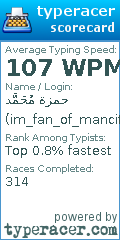 Scorecard for user im_fan_of_mancity