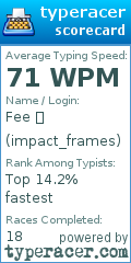 Scorecard for user impact_frames