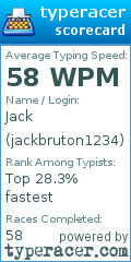 Scorecard for user jackbruton1234