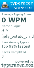 Scorecard for user jelly_potato_child
