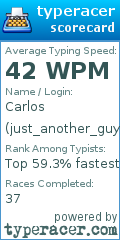 Scorecard for user just_another_guy