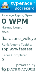 Scorecard for user karasuno_volleyball