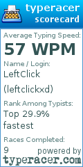 Scorecard for user leftclickxd