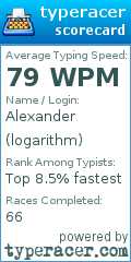 Scorecard for user logarithm