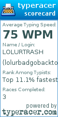Scorecard for user lolurbadgobacktopubg