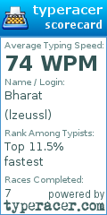 Scorecard for user lzeussl