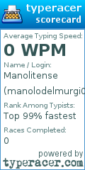 Scorecard for user manolodelmurgi08