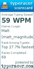 Scorecard for user matt_magnitude