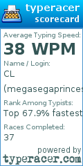 Scorecard for user megasegaprincess8