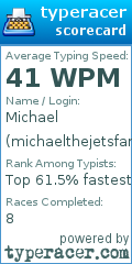 Scorecard for user michaelthejetsfan1257