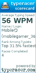 Scorecard for user mobilegamer_36