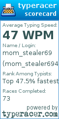 Scorecard for user mom_stealer69420