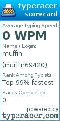 Scorecard for user muffin69420