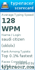 Scorecard for user oklolx