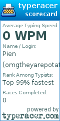 Scorecard for user omgtheyarepotatoes