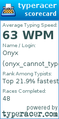 Scorecard for user onyx_cannot_type