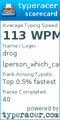 Scorecard for user person_which_cant_type_fast