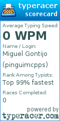 Scorecard for user pinguimcpps