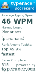 Scorecard for user planarians