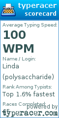 Scorecard for user polysaccharide