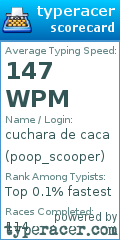 Scorecard for user poop_scooper
