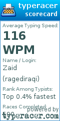 Scorecard for user ragediraqi