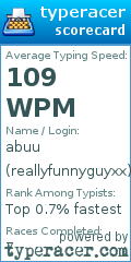 Scorecard for user reallyfunnyguyxx
