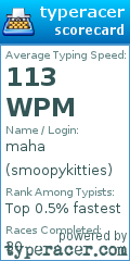 Scorecard for user smoopykitties