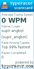 Scorecard for user supir_angkot