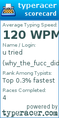 Scorecard for user why_the_fucc_did_u_ban_me123